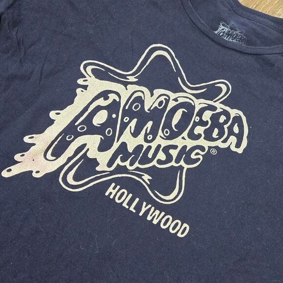 Amoeba Music Hollywood Blue Graphic Tee Shirt - Picture 3 of 4